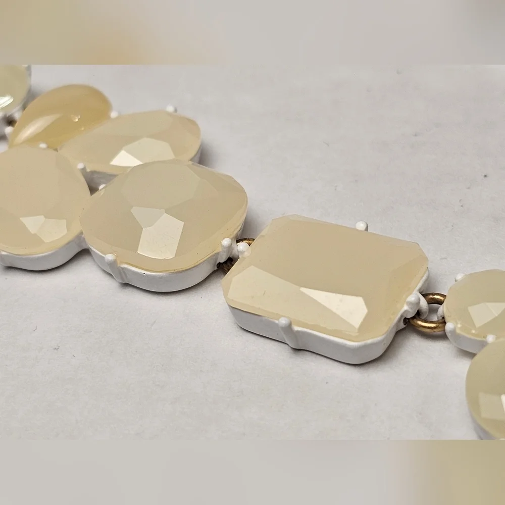 [J. CREW] Candy Gem Collection Opaque Cream◇Off White Translucent Stones